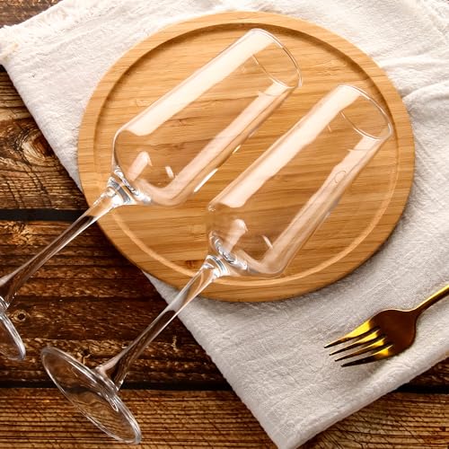 HAKEEMI Champagne Flutes - Elegant Champagne Glasses Set of 12, for Wedding, Christmas - 7.5 oz, Idea for Sparkling Wine -...