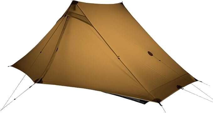 3F UL GEAR Lanshan 2 Person Tent Hiking Ultralight Camping Tent Professional 15D Silnylon Rodless Trekking Pole Tent Water...