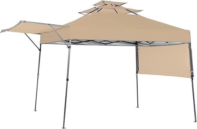 Garden Winds Custom Fit Replacement Canopy Top Cover Compatible with The Quick Quik Shade Summit Triple Tier 10x10 Tent - ...
