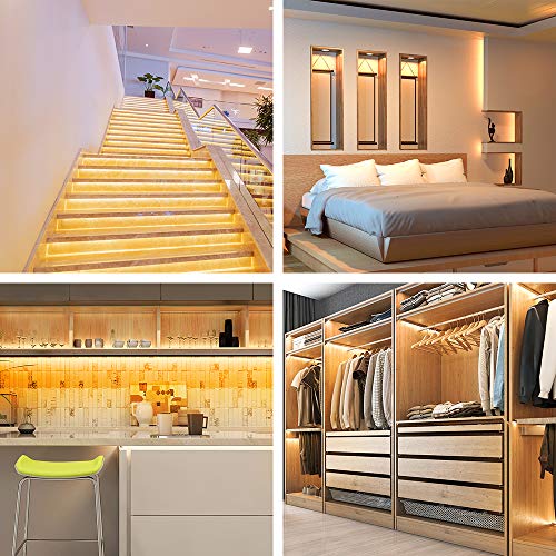Govee Warm White LED Strip Lights, Bright 300 LEDs, 3000K Dimmable Light Strip 16.4ft with Control Box, LED Lights for Bed...