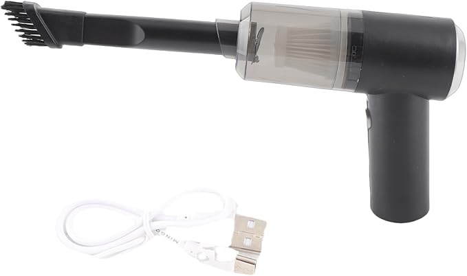 Alomejor Mini Vacuum Cleaner, 9000Pa Cordless Handheld Vacuum with LED Light and Washable Filter for Desktop Keyboard Car Cleaning 0.1L Capacity