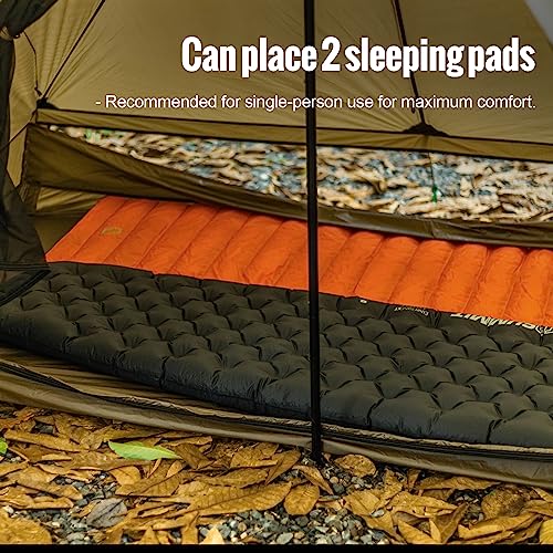 OneTigris Tetra Ultralight Tent Tipi 1-2 Person with Inner Tent, Tent Pole, Trekking Pole Tent, Waterproof 3 Season, Ideal...