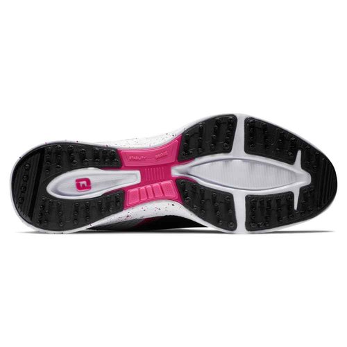 FootJoy Women's FJ Fuel Previous Season Style Golf Shoe, Black/Grey/Hot Pink, 7.5
