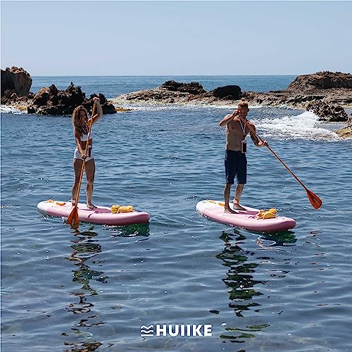 HUIIKE Inflatable Paddle Board for Adults with Accessories Included, Oar, Fins, Pump. Stand Up Paddleboard Great Stability...