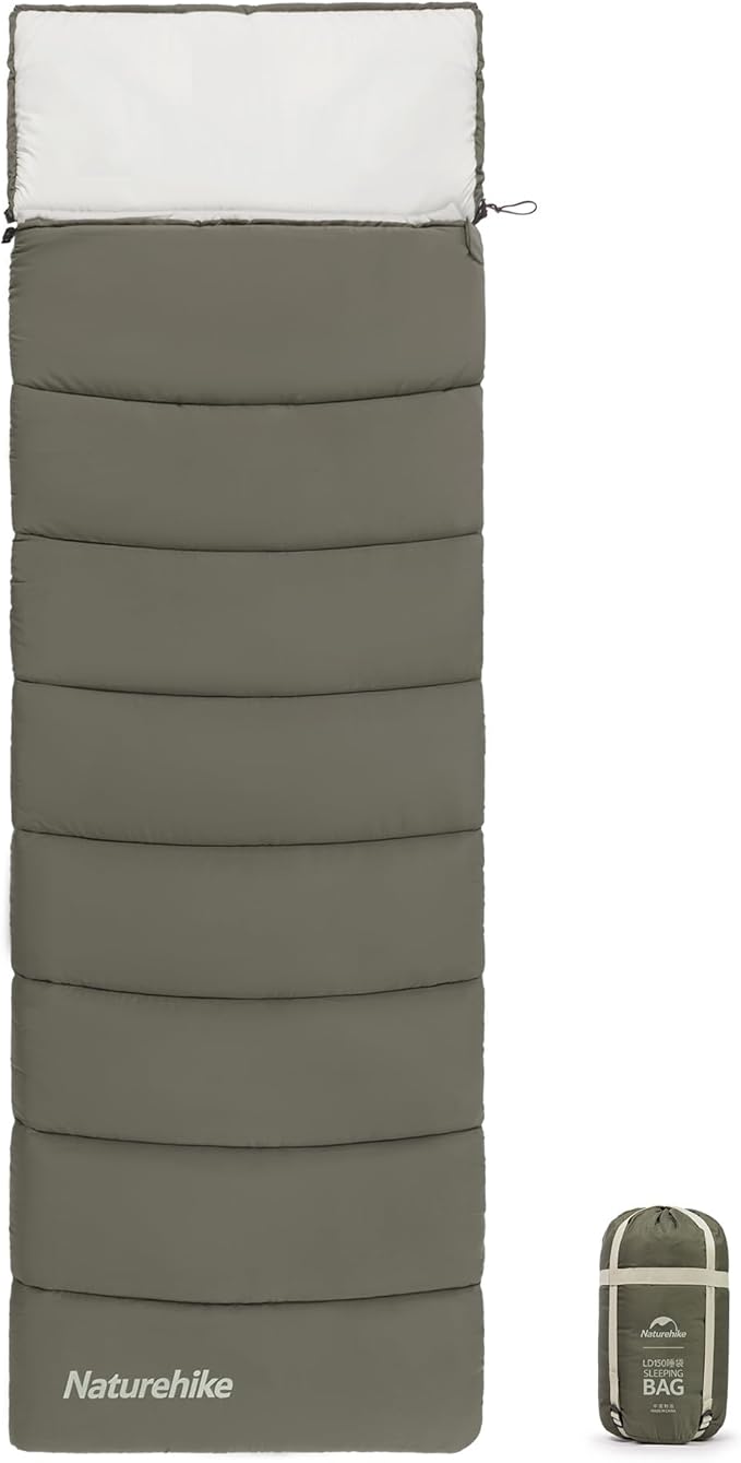 Naturehike Camping Sleeping Bag for Adults, 36/54℉, Spliceable Double Sleeping Bag 3 Seasons, Lightweight Waterproof Sleep...