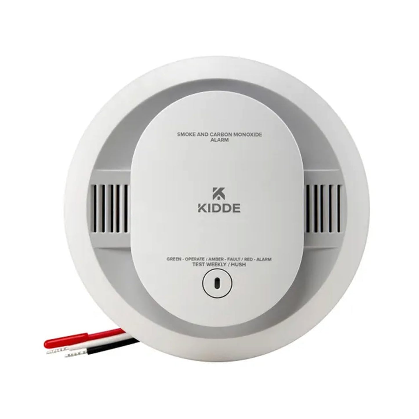 Kidde KN-COSM-IBA Hardwire Combination Smoke Carbon Monoxide Detector Battery Backup Voice Warning Interconnectable (2-Pack)
