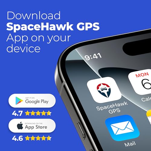 SpaceHawk GPS Tracker - Real-Time Mini GPS System. Hidden GPS Tracking Device for Cars, Trucks, Trailers, Assets & Fleet V...