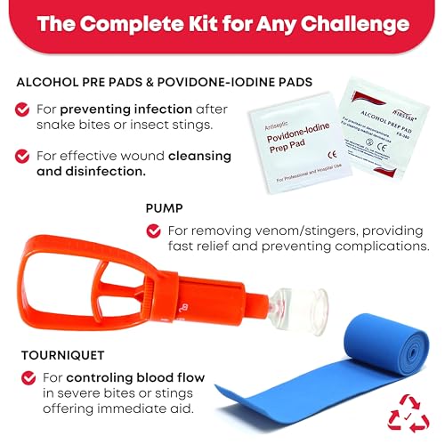 Ever Ready First Aid Snake Bite Venom Extractor Kit Latex Free