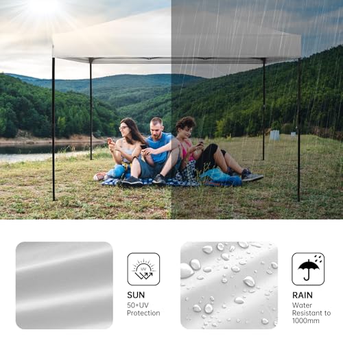 10×10 Canopy Replacement Top, Pop Up Canopy Replacement Tent Cover for Straight Leg Frame, Waterproof Canopy Top Cover for...