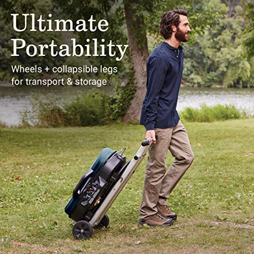 Coleman RoadTrip 285 Portable Stand-Up Propane Grill with 3 Adjustable Burners & Instastart Ignition, 20,000 BTUs of Power...