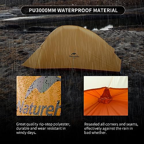 Naturehike Cloud-Up 2 Person Tent Lightweight Backpacking Tent with Footprint - Free Standing Ultralight Camping Hiking Ba...