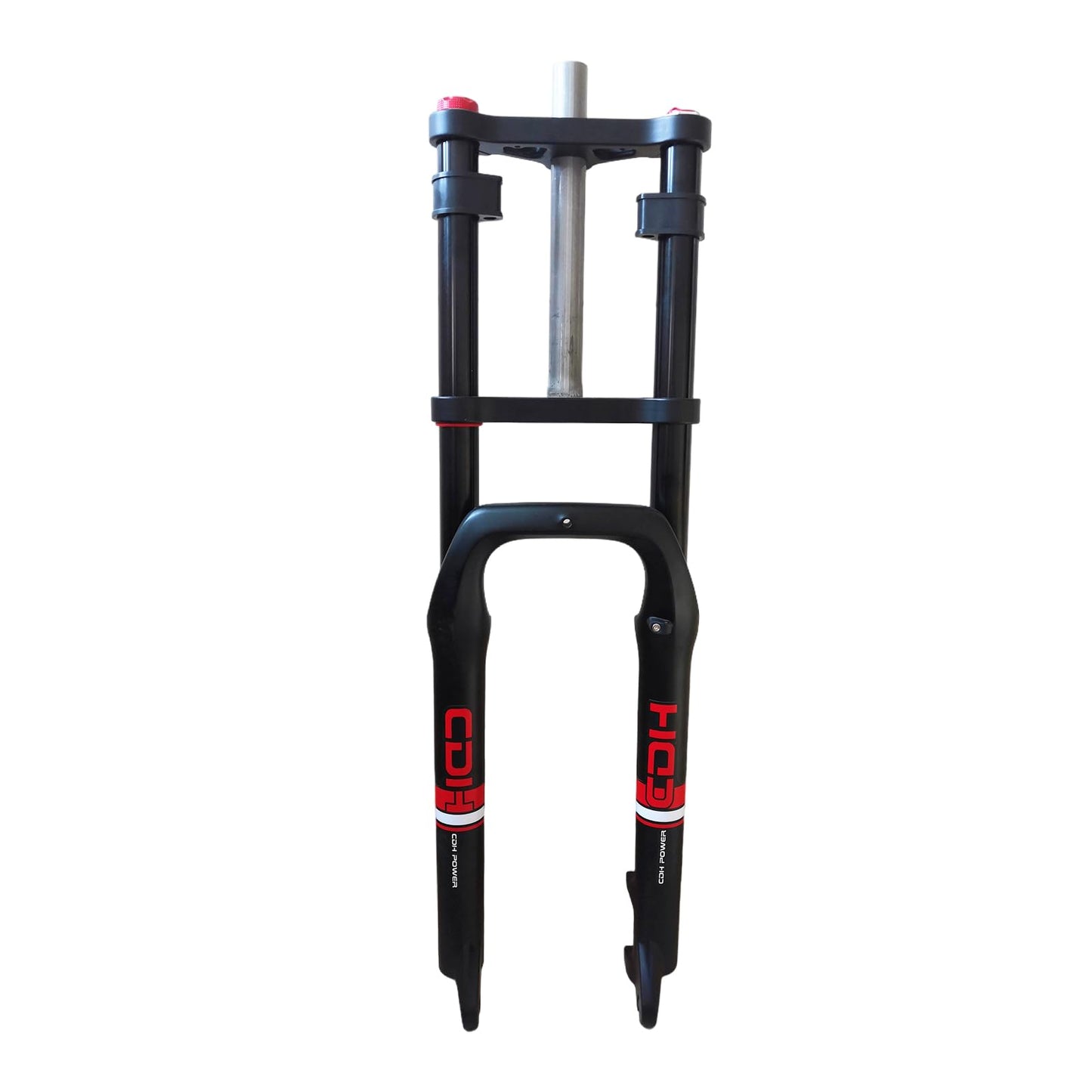 AUTES 26"X4.0" Bicycle Fork Air Suspension Fat Tire Bike Fork, Spacing Hub 135mm 1 1/8 Straight Tube MTB Manual Lockout 9mm QR Mountain Bike Electric Bike Front Forks(26"×4")