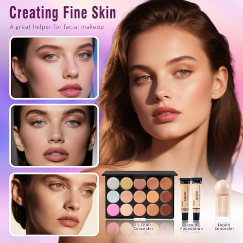 Makeup Kit for Women Teens Full Kit Makeup Set for Teenagers Eyeshadow Palette Foundation Makeup Kits for Teen Girls Makeu...