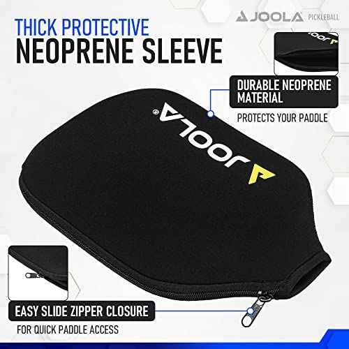 JOOLA Pickleball Paddle Cover - Neoprene Sleeve for JOOLA Paddles - Pickleball Accessory and Gift - Padded Foam Storage Case Protects Pickle Ball Rackets
