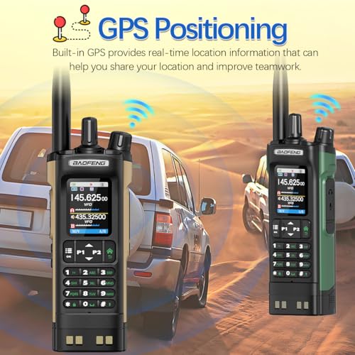 BAOFENG Radio UV32 Ham Radio Handheld 10W Rechargeable Walkie Talkies Long Range UV-32 Two Way Radio NOAA Weather Radio wi...