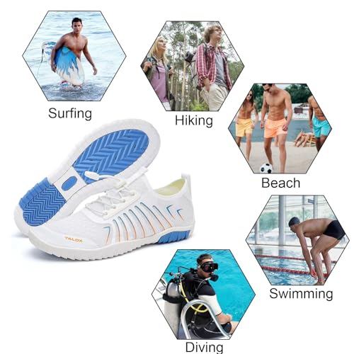 YALOX Water Shoes Men's Women's Swim Shoes Outdoor Beach Barefoot Quick-Dry Aqua Pool Socks Swimming Yoga Surfing Exercise
