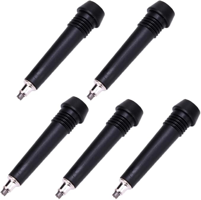 SquEqu 5 Pack Trekking Poles Carbide Tips Replacement Universal Tungsten Steel Rod End Tip for Outdoor Hiking Stick Cane C...