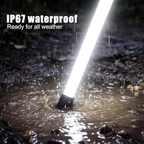 Hiking Poles with LED Light, Recharged Glowing Hiking Sticks, 360-Degree Soft Lighting, Ultra-Light Carbon Fiber & Aluminu...