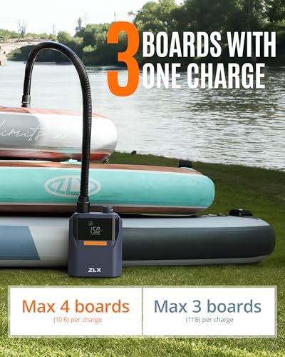 ZLX 11'6×35" Inflatable Stand Up Paddle Board with 50PSI Electric Paddle Board Pump