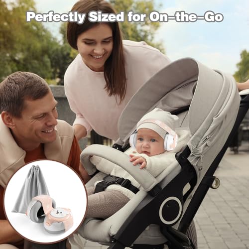 Baby Ear Protection,25dB Infant Noise Cancelling Headphones for Babies 0-36 Months with Adjustable Headband Baby Earmuffs,...