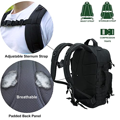 APRILBAY 3-Day Tactical Backpack - Classic Style, Durable 600D Oxford Fabric, Fully Functional Military Backpack