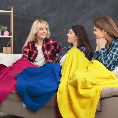 Kinlop Fleece Blanket Bulk 60 x 50 Inch Soft Lightweight Fleece Cozy Blanket Warm Throw Plush Pet Throw for Bed Couch Sofa...