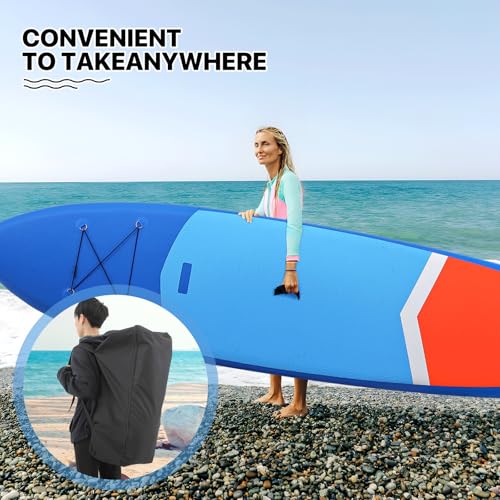 MADOG Stand Up Paddle Board Yoga Board with Pump, Paddle, Storage Bag, Repair Bucket, Fin, Foot Rope for Adults & Youth, M...