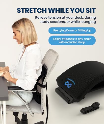 Everlasting Comfort Lumbar Support Board Back Stretcher for Lower Pain Relief - Adjustable Spine Decompression with 88 Acu...