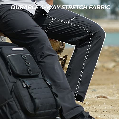 KastKing Wind Crest Fishing Hiking Pants, Water Repellent Lightweight Mens Travel Climbing Pants, UPF 50+ Stretch Material