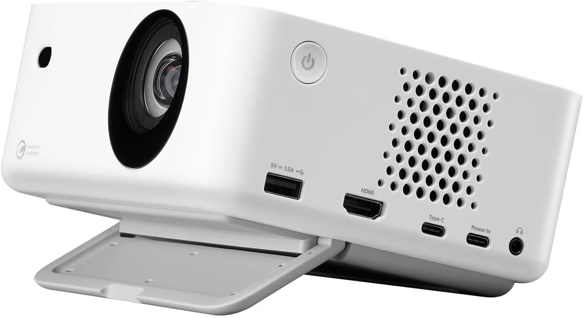 Optoma ML1080ST Ultra-Portable Short Throw Full HD Laser Projector, 1200 Lumens