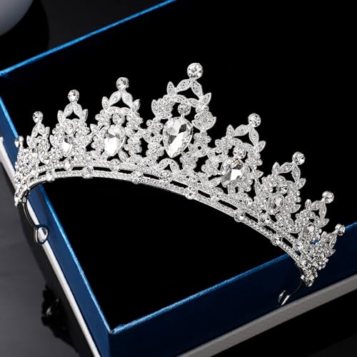 Tiara for Women, Crown and Tiara for Girl Princess, Bride Wedding Happy Birthday Halloween Cosplay Hair Accessories Decora...