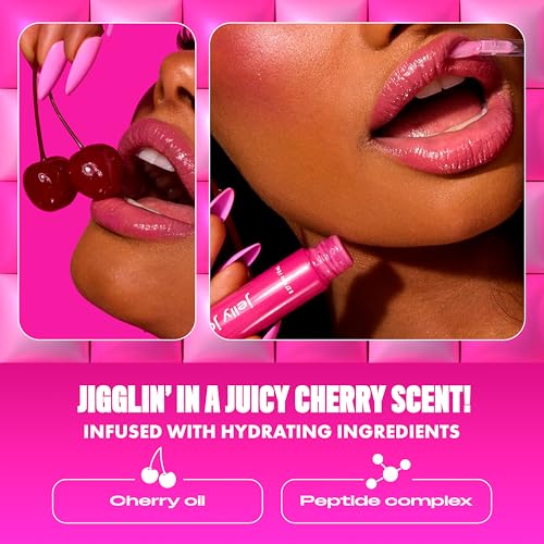 NYX PROFESSIONAL MAKEUP Jelly Job Lip Gloss, Lip Tint Gloss with Full-Bodied, Smoothing, and Hyper-Glossy Shine - Jelly Ic...