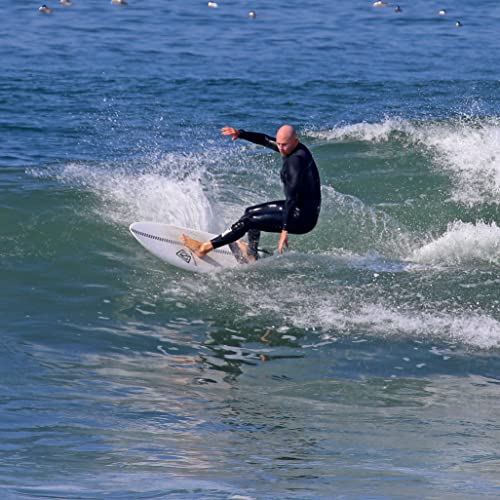 Paragon Surfboards Epoxy Fiberglass Surfboard | Fast, Stylish & Fun Retro Fish Surfboard Ideal to Ride Small to Medium Siz...