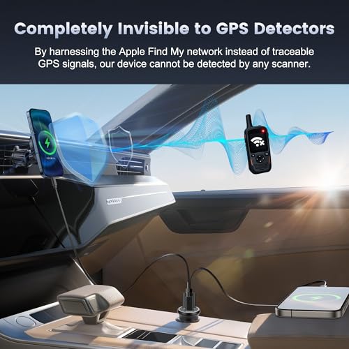 GPS Tracker for Vehicles, Tracking Devices for Cars Hidden, Undetectable GPS Tracker for Car with High-Speed 65W Dual Port...