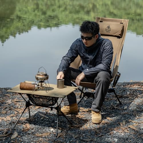 ONETIGRIS Tigerblade High Back Camping Chair with Pillow Design, Comfortable Widened Seat Folding Chair