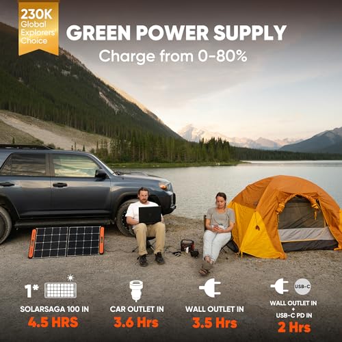 Jackery Portable Power Station Explorer 300, 293Wh Backup Lithium Battery, Solar Generator for Outdoors Camping Travel Hun...