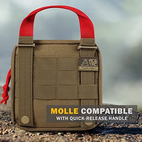 Everlit 180 Pieces Tactical First Aid Kit IFAK Molle EMT Pouch Outdoor Camping Emergency Kits for for Camping Boat Hunting...