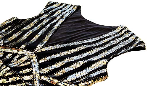 Women 1920S Gatsby Sequin Mermaid Formal Evening Dress with 20s Accessories Costume