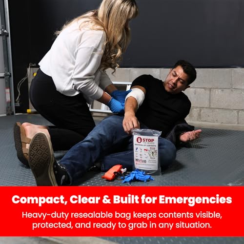 iThrive Medical - Stop The Bleed Trauma Kit - Bleeding Control Kit with CAT Tourniquet & Trauma Shears - Emergency First A...