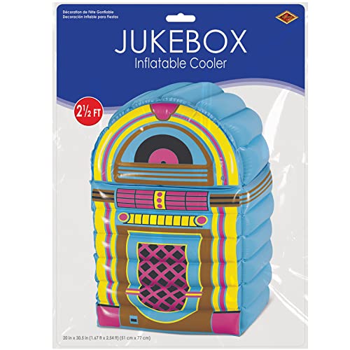 Beistle Inflatable Cooler – 50's & 80's Party Decorations, Drink Containers, Beverage Cooler, Music Themed Decorations: De...