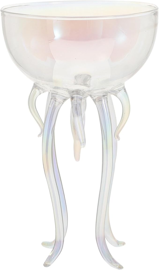 Creative Cocktail Goblet Unique Jellyfish Shape Wine Cup Pub Use Transparent Wine Glasses Parties Weddings Home Bars