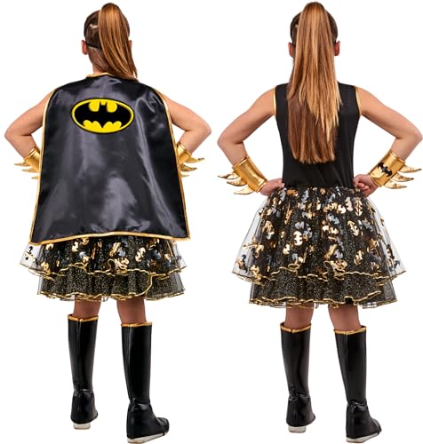 DC Comics Superheroes: Batgirl Costume Dress for Kids by Rubies, Girl's Small