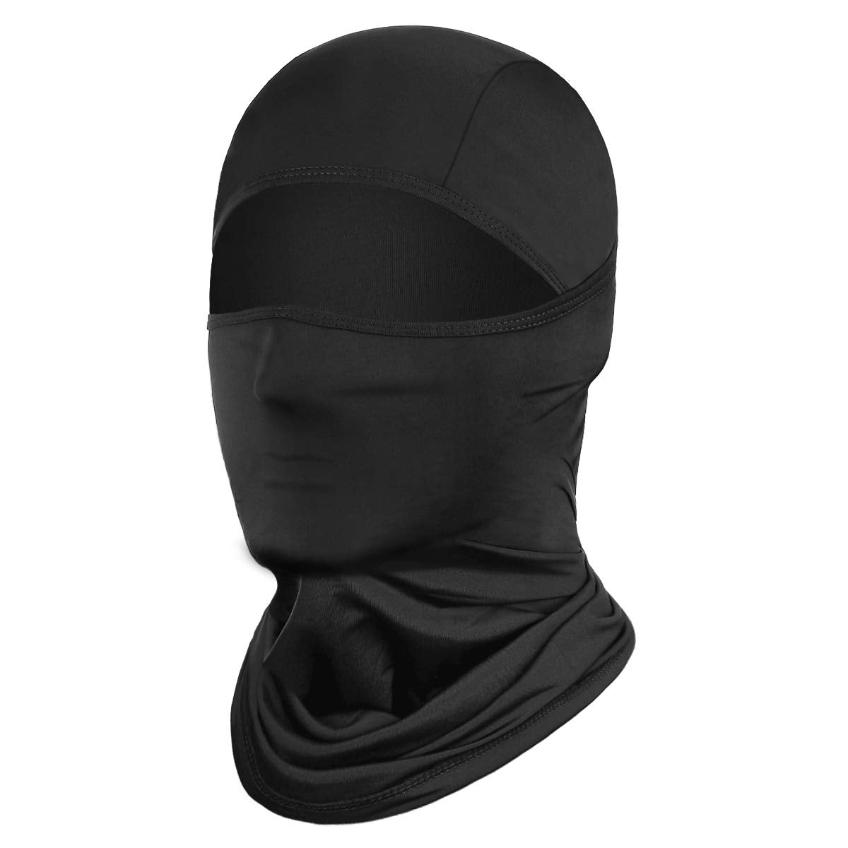 Achiou Balaclava Face Mask, Ski Mask for Men Women Football, Lightweight Sheisty, Ninja Shiesty Sun Hood UV Protector Cycling Black