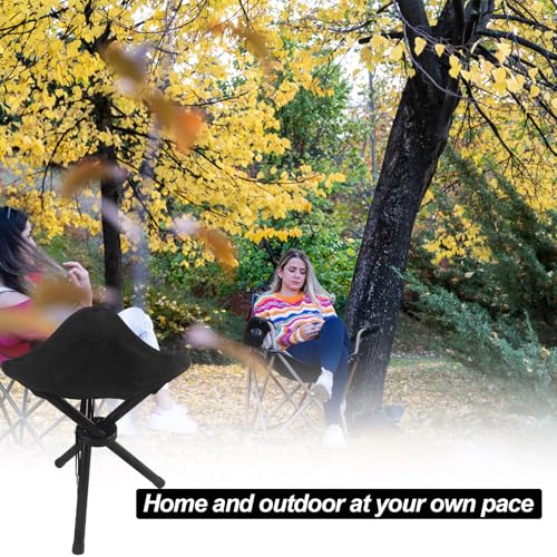 KKONHII Travel Folding Camping Stool, Outdoor Tripod Seat, Folding Camping Chairs,Fishing Chair for Camping Party Mountain...