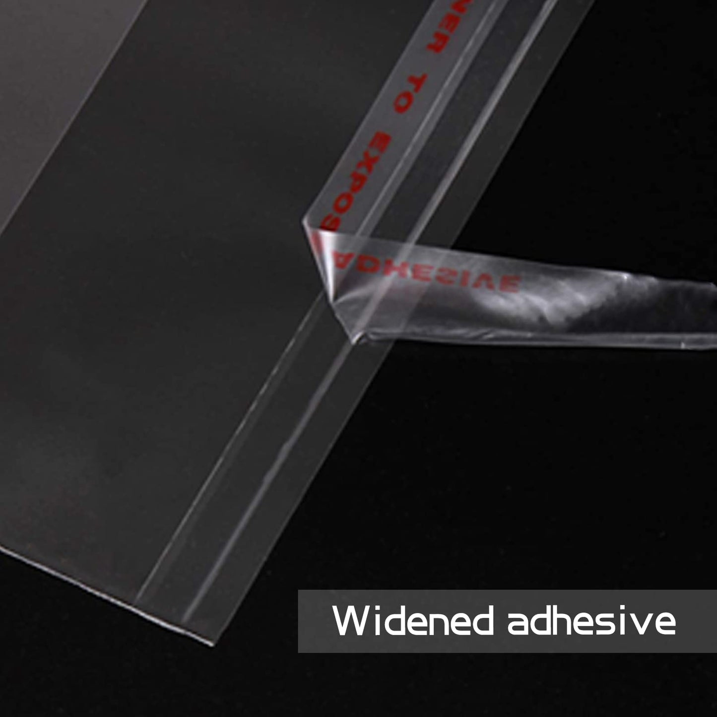 Aubeco 5x7 Inch 240Pcs Self Sealing Clear Cellophane Bags, Adhesive Cookie Treat Bag for DIY, Small Products, Food, and Gift Packaging