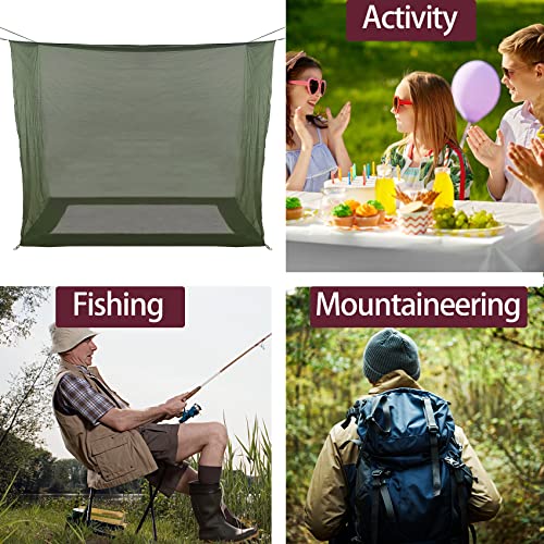 Aventik No-See-Um Premium Rectangular Camping Mosquito Net, The Ultra-Fine Mesh Olive-Green Easy to Carry&Easy Installatio...