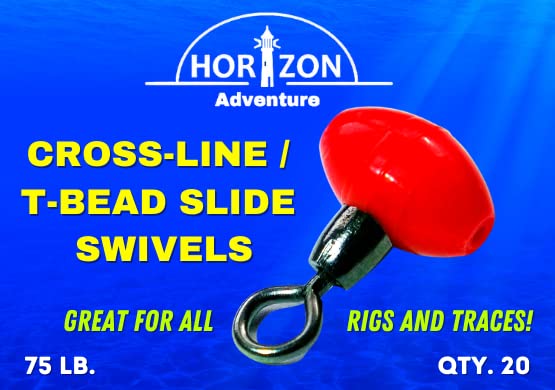 Cross Line Swivels & T Bead Swivel 3 Way Swivels Pulley Slide Rig Rolling Swivels Fishing Hooks Connector Fishing Terminal...