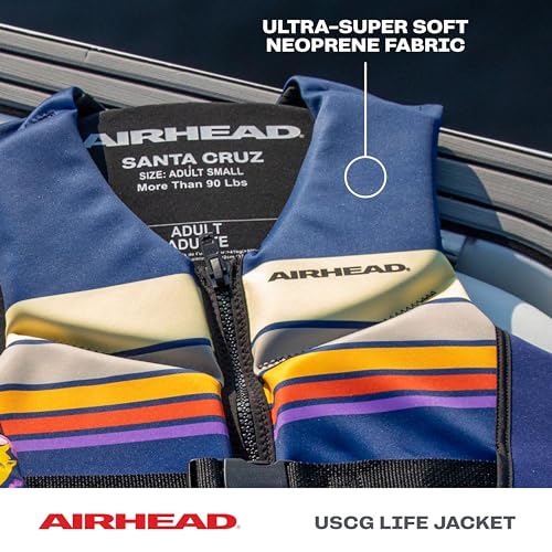 Airhead Santa Cruz Life Vest Multiple Sizes - Swim Vests for Adults, Children & Youth - Kwik Dry Neolite Fabric - USCG App...