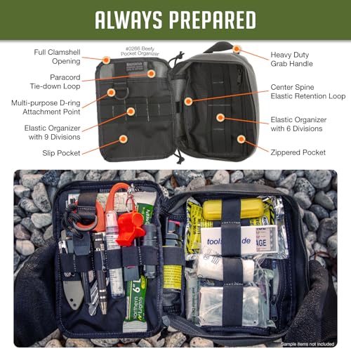 MAXPEDITION Beefy Pocket Organizer, Compact, MOLLE-Compatible, 1000D Nylon Tactical Pouch, Everyday Carry Tool and Gear St...