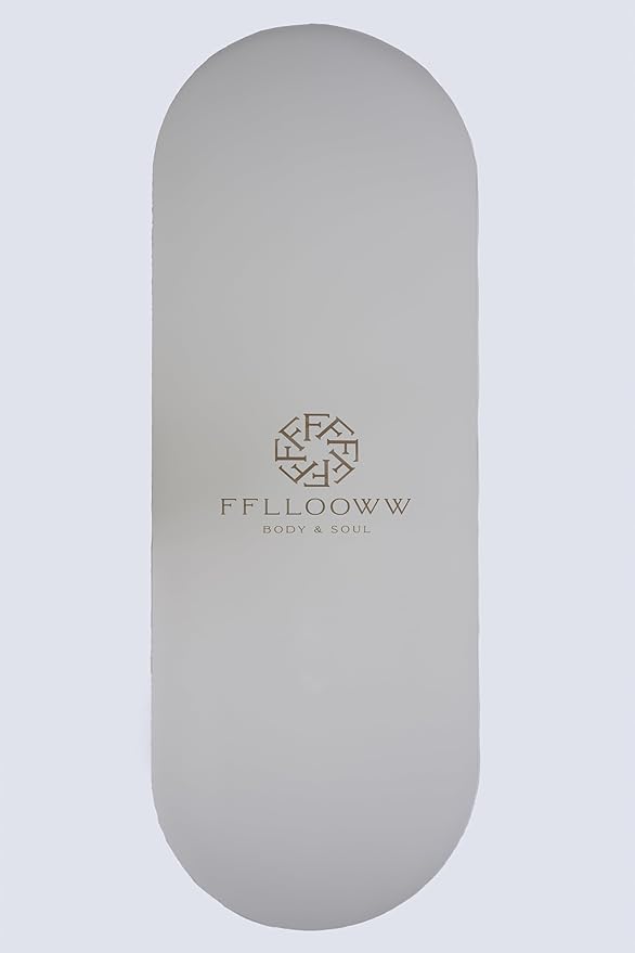 FFLLOOWW Body & Soul Non-Slip Yoga Mat, 4.5mm Natural Rubber Exercise Mat with Carry Strap – Anti-Sweat, Eco-Friendly Mat for Yoga, Pilates, Home Workouts